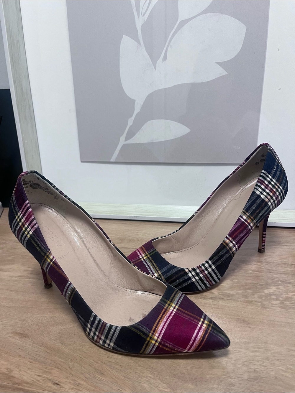 J. Crew Tartan Plaid Stiletto Pumps